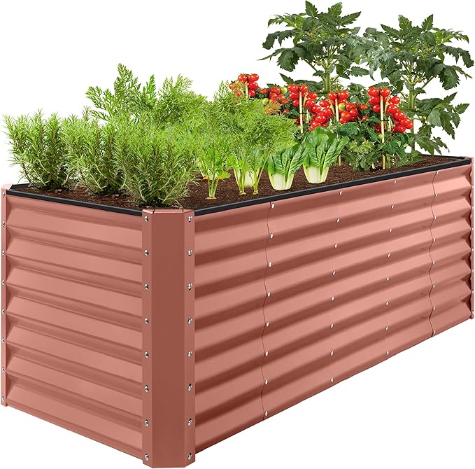 Best Choice Products 8x2x2ft Raised Outdoor Metal Garden Bed, Deep Root Box by BestChoiceProducts