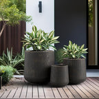 Kante 15.3"+11.6"+8.2" Dia Round Concrete Planter, Large Outdoor Indoor Planter - Image 4