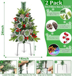 2 Pack Outdoor Christmas Tree Urn Fillers - Image 4