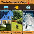 Solar Lights Outdoor Waterproof IP65, 7 Lighting Modes Color Changing 26 LED - Image 3