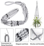 Augshy 2 Packs Macrame Hanging Planter, Indoor Hanging Planter Basket - Image 3