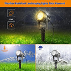 APONUO Solar Spot Lights Outdoor 4-in-1 Solar Landscape Lights Dusk to Dawn - Image 6