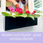 LaLaGreen Wall Planters for Outdoor Plants Carbon Steel Black Metal Hanging - Image 3