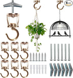 ONIKK Ceiling Hooks for Hanging Plants, Heavy Duty Metal Plant Hooks, Screw in by ONIKK