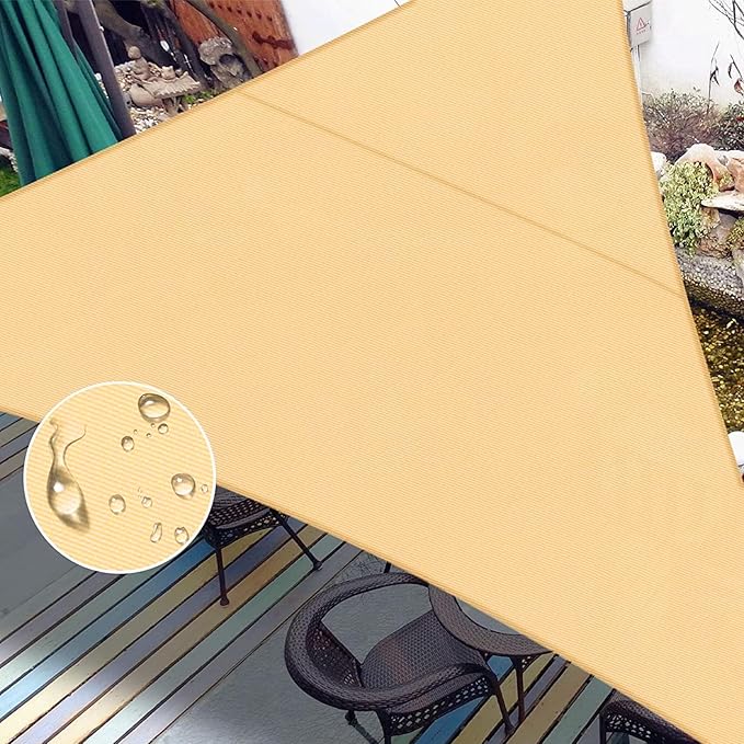LOVE STORY Right Triangle 12'x18'x21.6' Waterproof Sun Shade Sail Canopy UV by LOVESTORY