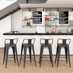 Yongchuang 24" Metal Barstools Set of 4 Counter Bar Stools - Image 8