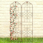 hogardeck 4 Packs 84 * 19 inch Metal Garden Trellis - Image 2