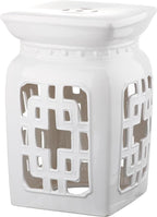 Safavieh Castle Gardens Collection Beijing Filigree Antique White Glazed by SAFAVIEH