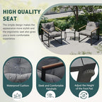 Outdoor Wicker Patio Furniture Set, Rattan Sectional Sofa Set - Image 3