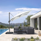 PURPLE LEAF 8 Feet Patio Umbrella Outdoor Cantilever Square Umbrella Aluminum - Image 2