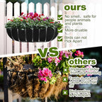 2PCS 24Inch Upgraded Planter Basket Liners Fabric Window Box Liners Felt Trough - Image 4