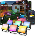 Govee Outdoor Flood Lights 2, RGBIC Warm Cold White LED Lights by Govee