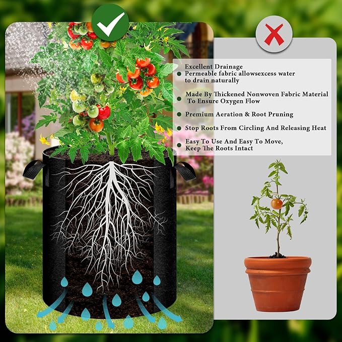 2 Pack 20 Gallon Potato Grow Bags - Image 3