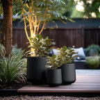 Kante 15.3"+11.6"+8.2" Dia Round Concrete Planter, Large Outdoor Indoor Planter - Image 5
