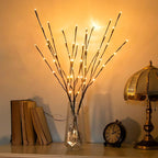 Vanthylit 3PK 30" Brown Lighted Twig Branches Pathway Light 60 LED Warm White by Vanthylit
