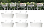 Dahey 5 Pcs Metal Iron Hanging Flower Pots by Dahey