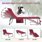 KingCamp 2 Pack Lounge Chair Outdoor, Folding Portable Tanning Chairs Comfy - Image 5