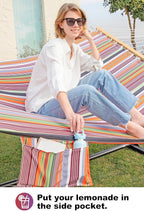 2 Person 12FT Hammocks for Outside, Double Quilted Fabric Outdoor Hammock - Image 6