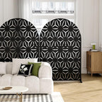 Casaphoria 72" H x 47" W Arched Metal Privacy Screen - Image 2