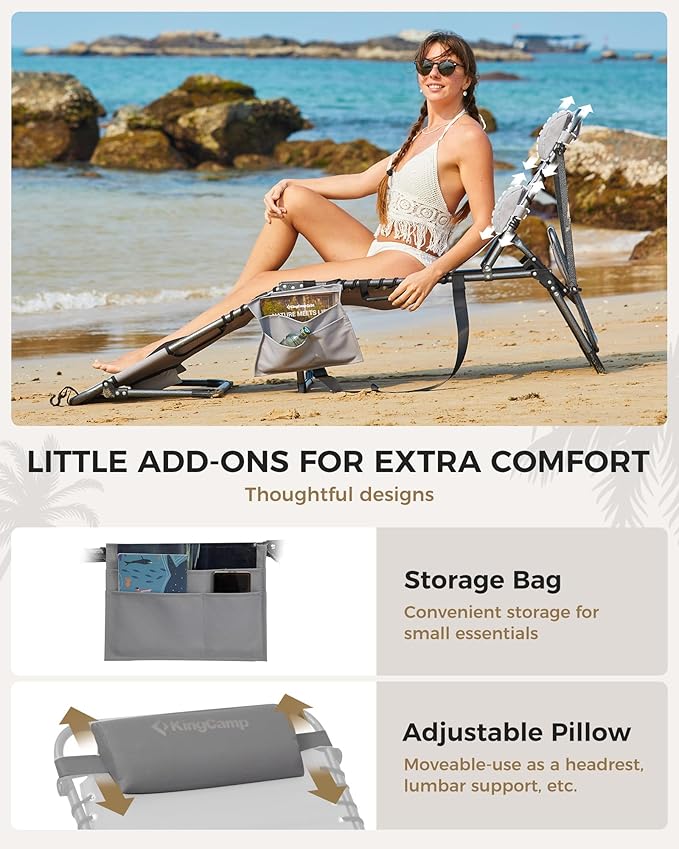 KingCamp 2 Pack Tanning Chair - Image 6