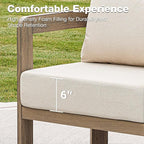 Outdoor Patio Furniture Set, 5 Pieces Modern Metal Patio Conversation Set - Image 3