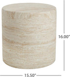 Christopher Knight Home Outdoor Round Side Table, Patio Garden Stool End Coffee - Image 2