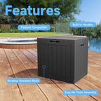 35 Gallon Outdoor Deck Box, Lockable Waterproof Outdoor Storage Boxes - Image 5