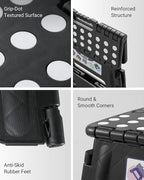 Delxo Folding Step Stool, 13 inch Non-Slip Foldable Stools Up to 300 LBS - Image 7