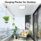 USLAI Macrame Plant Hanger Indoor Outdoor, Fits 4 to 15 Inch Pots, Strong - Image 5