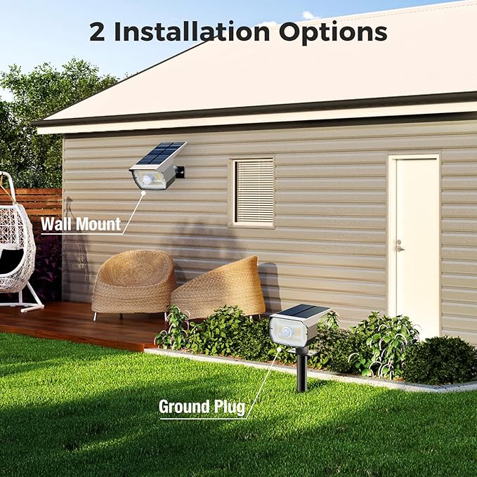 nipify 10 Pack Solar Lights Outdoor Waterproof, 3 Modes Motion Sensor Spot - Image 3