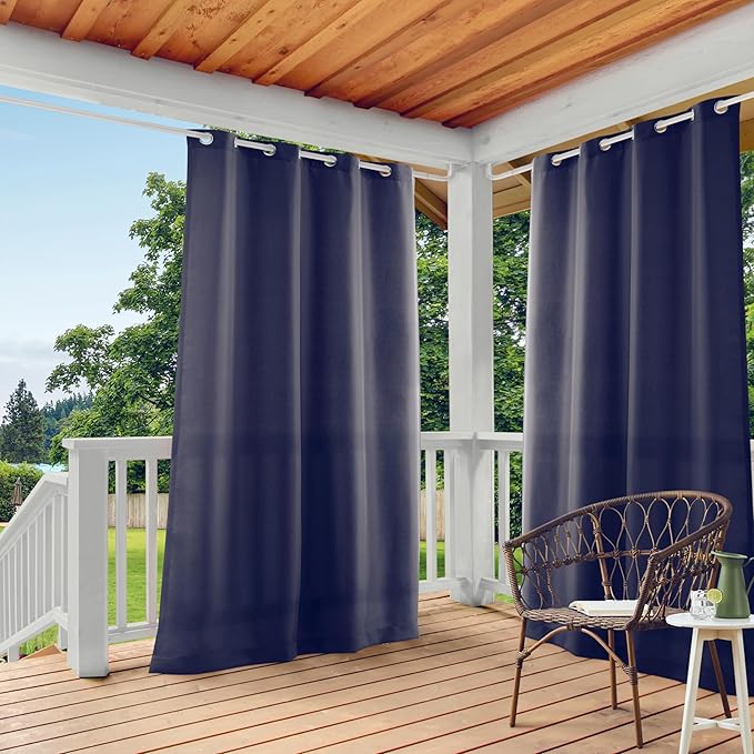 TOWN & COUNTRY BASICS Cabana Solid Heavyweight Indoor Outdoor Curtains by TOWN+%26+COUNTRY+BASICS
