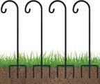 FEED GARDEN Adjustable 32 Inch Shepherd Hooks Thick Rust Resistant Steel by FEEDGARDEN