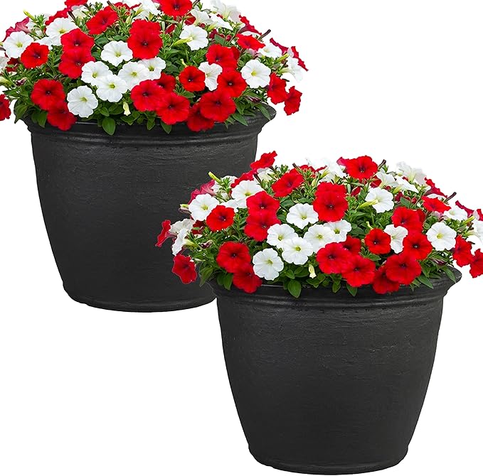 Sunnydaze 20-Inch Anjelica Large Plastic Pot by SunnydazeDecor