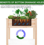 34x18x30in Wooden Raised Garden Bed - Image 7