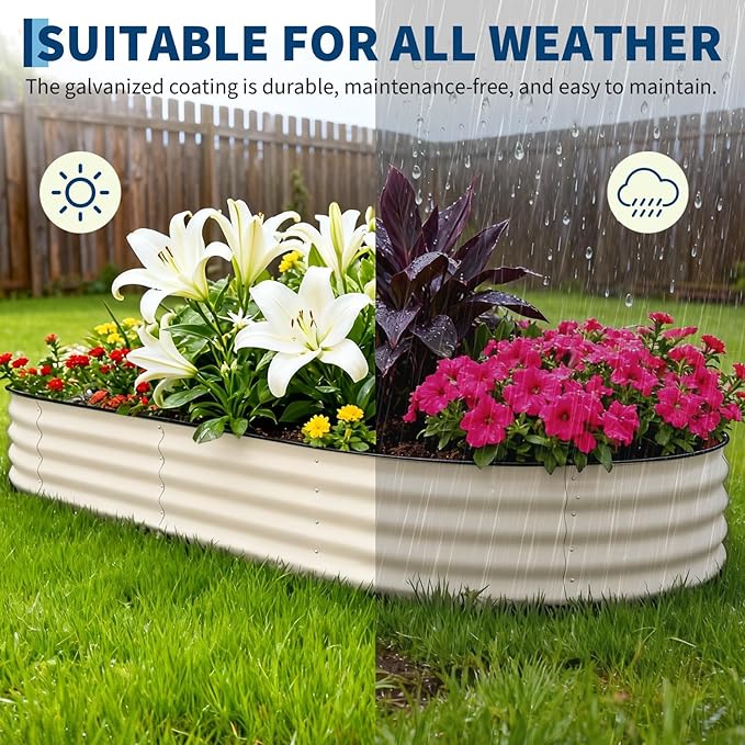 Garvee 2 Pack Galvanized Raised Garden Beds - Image 5