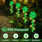 ST Patrick's Day Decorations Outdoor, 2 Pack Shamrock Solar Lights Outdoor - Image 2