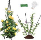 2 Pack Garden Trellis for Climbing Plants, Garden Trellis Rustproof Plastic by AlisisFores