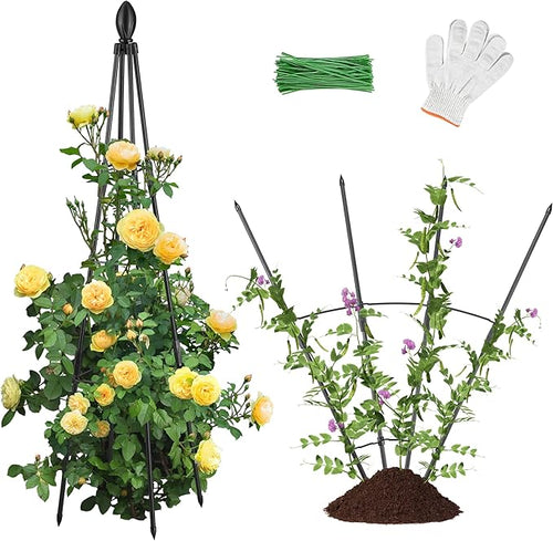 2 Pack Garden Trellis for Climbing Plants, Garden Trellis Rustproof Plastic by AlisisFores
