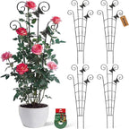 30'' Larger Plant Trellis Indoor, Expandable Metal Trellis by Xeeol
