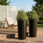 23.6" H Tall Planters for Outdoor Plants, 2 Pack Large Outdoor Planters for - Image 9