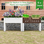 Elevated Metal Planter Box Stand Heavy Duty Raised Garden Bed - Image 8