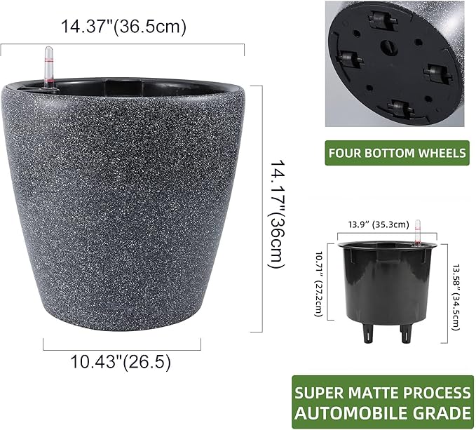 Dexceder 15x14 Self Watering Planter - Image 3