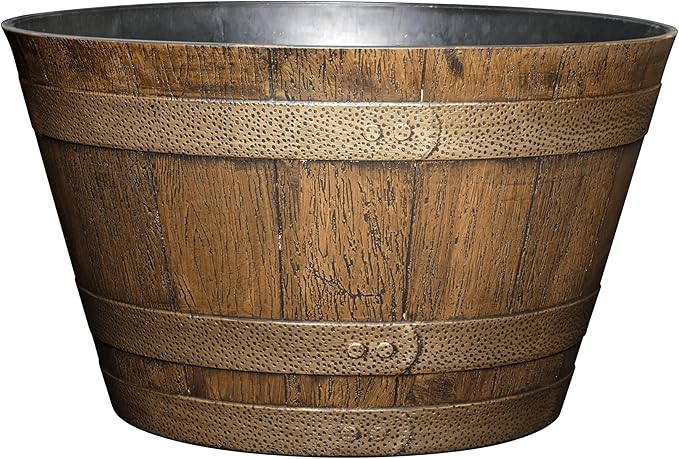 Classic Home and Garden Whiskey Barrel Planters by ClassicHomeandGarden