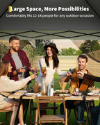 Canopy Tent 13x13 ft, Pop Up Gazebo One-Push Setup - Image 6