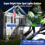 Solar Spot Lights Outdoor 1000LM, IP68 Waterproof Solar Lights Outdoor - Image 2