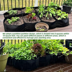 CJGQ 2 Pack Fabric Raised Garden Bed 6x3x1ft Garden Grow Bed Bags - Image 3