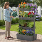 Wooden Vertical Raised Garden Bed, 4 Tier Garden Planters Raised Beds - Image 5