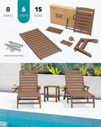 SERWALL HDPE Chaise Lounge Set of 2 - Image 7