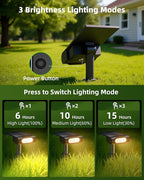 EZVALO Solar Spot Lights Outdoor IP67 Waterproof, Adjustable Solar Landscape - Image 3