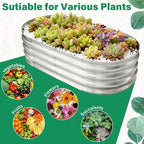 TATAANTY Galvanized Raised Garden Bed - Image 3